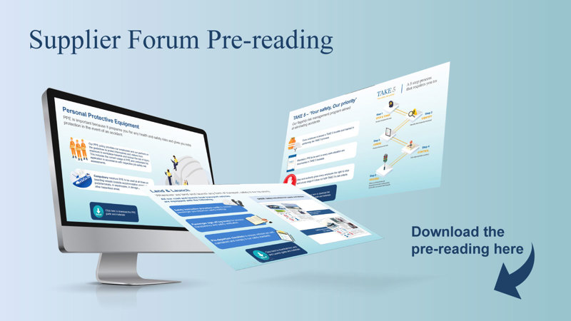Supplier forum pre-reading Supplier forum pre-reading